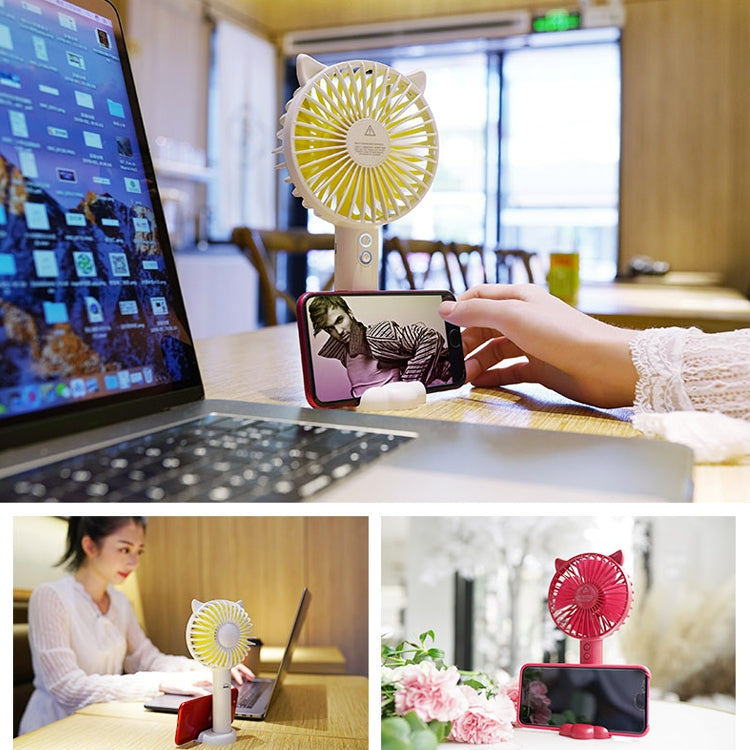 N10 Multi-function Handheld Desktop Holder Electric Fan, with 3 Speed Control - HoMEdemic™ 