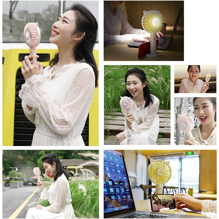 N10 Multi-function Handheld Desktop Holder Electric Fan, with 3 Speed Control - HoMEdemic™ 