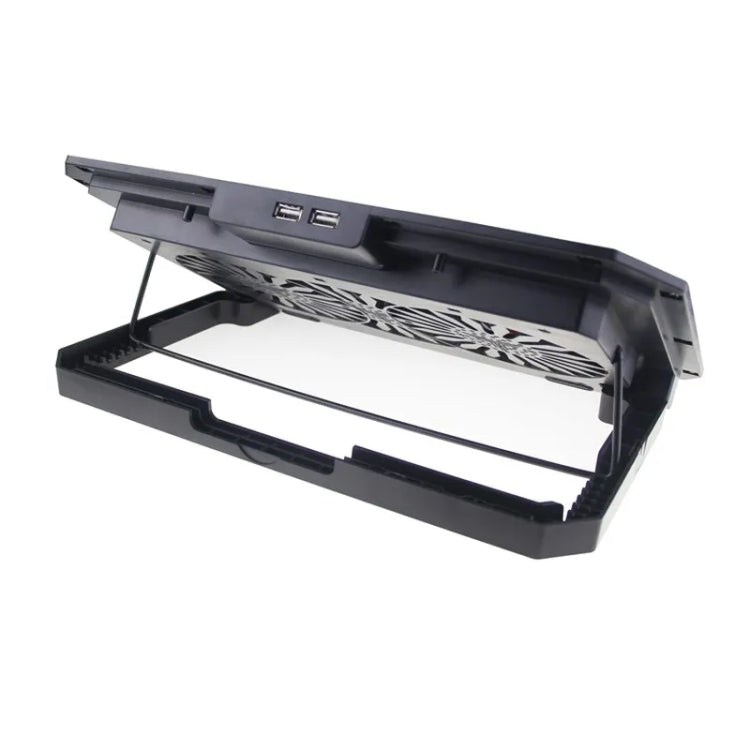 N11 USB Port 8-Gear Adjustable Height Dual Mute Fan Desktop Laptop Cooling Stand - HoMEdemic™ 