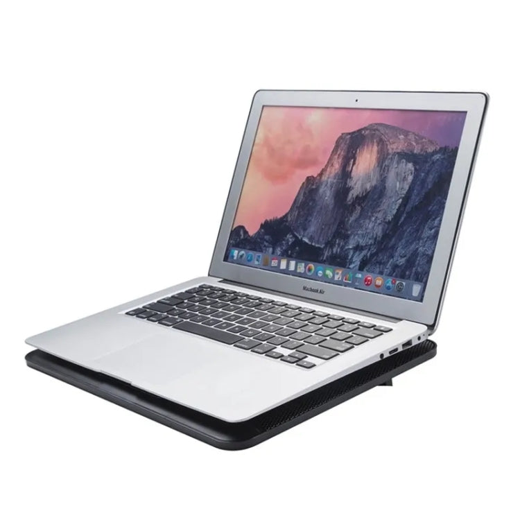N128 Work Game Dual Fan Laptop Cooling Pad Heat Dissipation Holder with LED Light - HoMEdemic™ 
