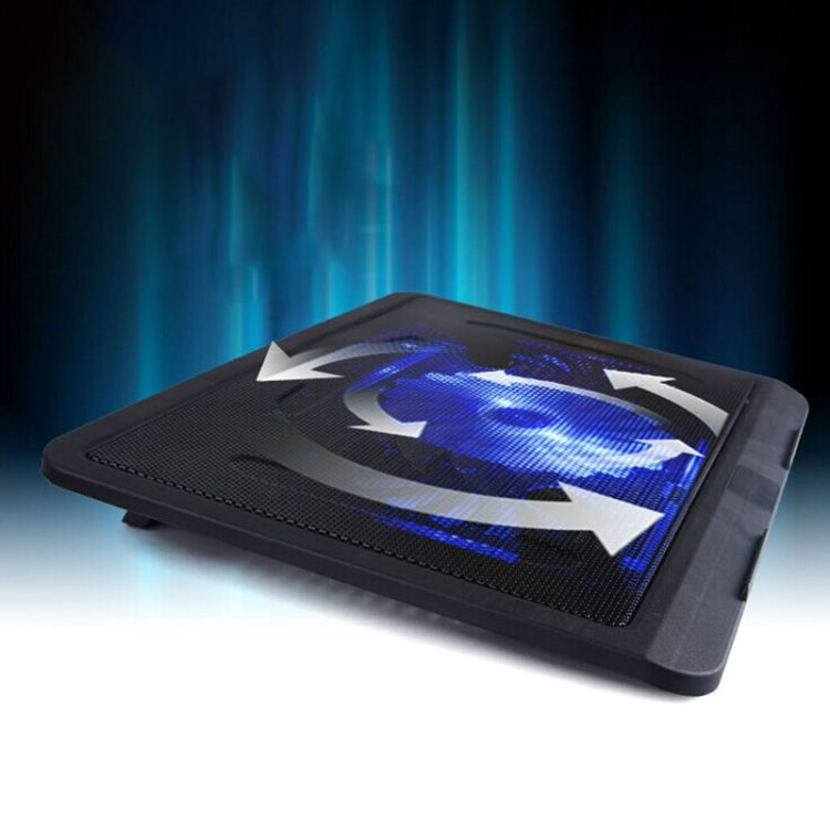 N19 USB Powered Portable Silent Fan Laptop Cooling Pad Stand (Black) - HoMEdemic™ 