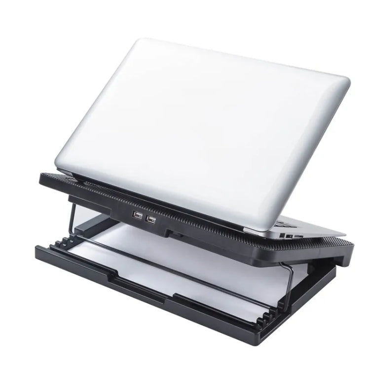 N99F1 Slim Silent Fan Laptop Desktop Cooling Pad with Adjustable Stand - HoMEdemic™ 