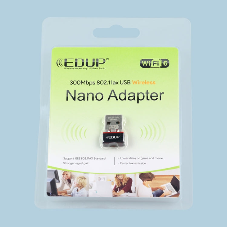 EDUP EP-AX300 300Mbps WiFi6 USB Free Drive Network Adapter - HoMEdemic™ 
