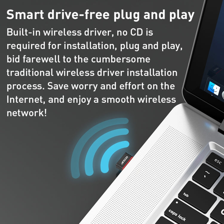 EDUP EP-AX300 300Mbps WiFi6 USB Free Drive Network Adapter - HoMEdemic™ 