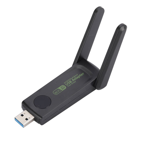 1516 Driverless Wireless Network Card Gigabit Dual Band 5G 150Mbps Computer USB Network Card (Black) - HoMEdemic™ 