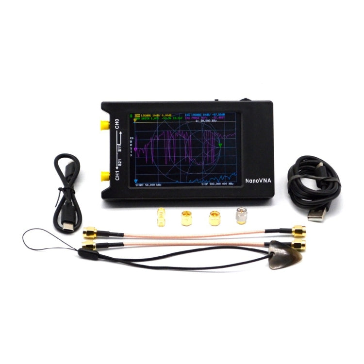 NANOVNA-H Upgraded Version 2.8 Inch TFT 50Khz-1.5Ghz Vector Network Antenna Analyzer MF HF VHF UHF With SD Card Slot Without Card, 4 Inch - HoMEdemic™ 