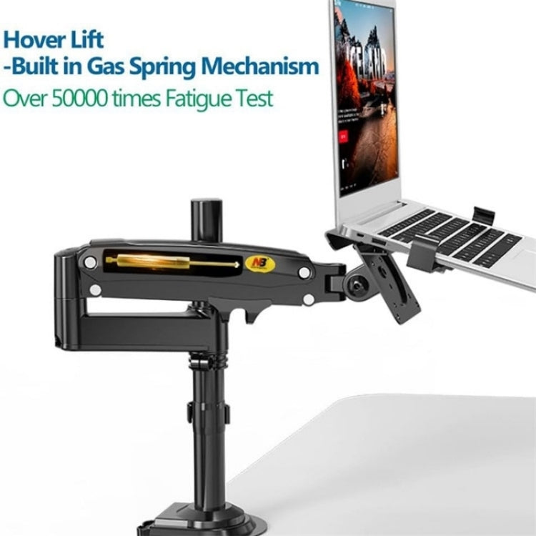 NB H100-FP For 10-17 inch Gas Spring Mechanism Full Motion Arm VESA Board Desktop Laptop Bracket - HoMEdemic™ 