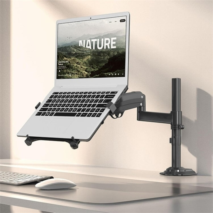 NB H100-FP For 10-17 inch Gas Spring Mechanism Full Motion Arm VESA Board Desktop Laptop Bracket - HoMEdemic™ 