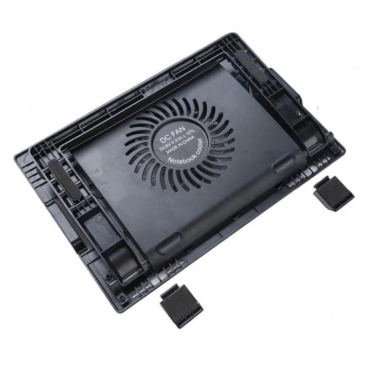 NB339 USB Desktop 5-Gear Adjustable Height Laptop Cooling Base - HoMEdemic™ 