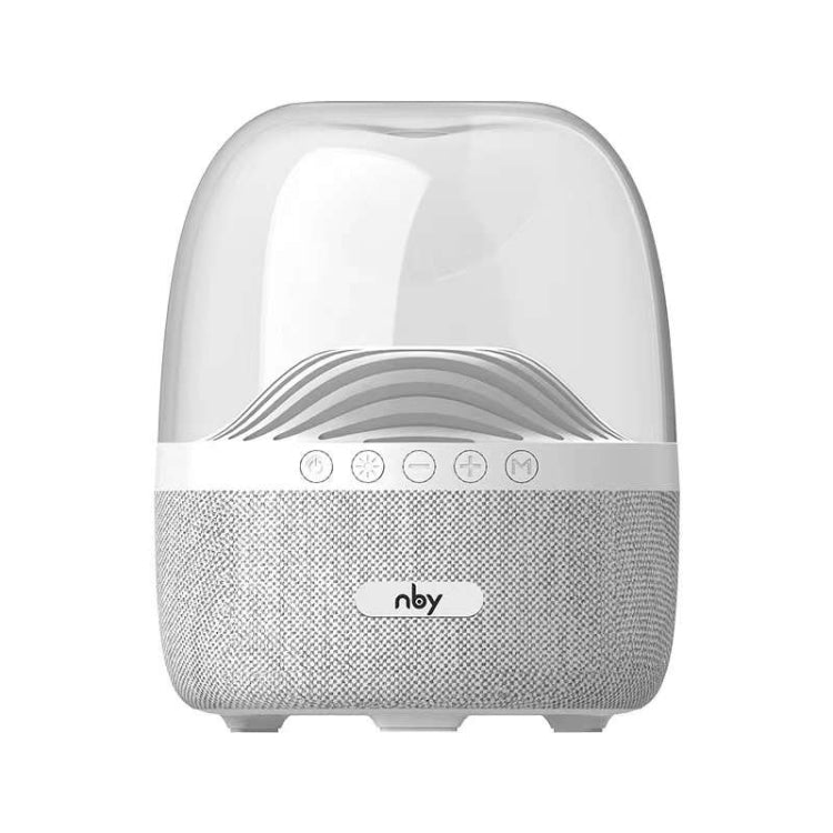 NBY 6680 Colorful Light 6D Stereo Wireless Bluetooth Speaker(White) - HoMEdemic™ 