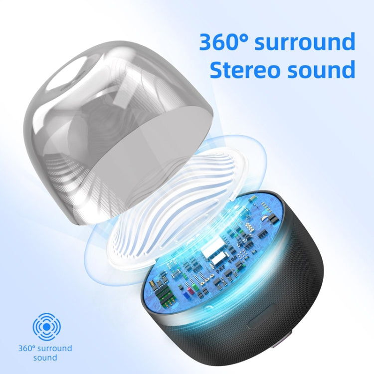 NBY 6680 Colorful Light 6D Stereo Wireless Bluetooth Speaker(White) - HoMEdemic™ 