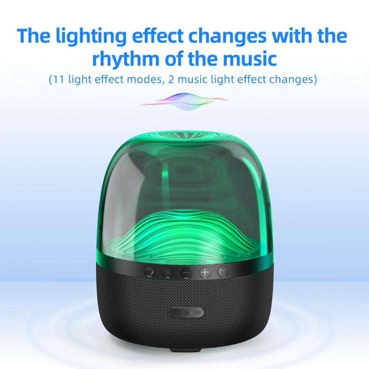 NBY 6680 Colorful Light 6D Stereo Wireless Bluetooth Speaker(White) - HoMEdemic™ 