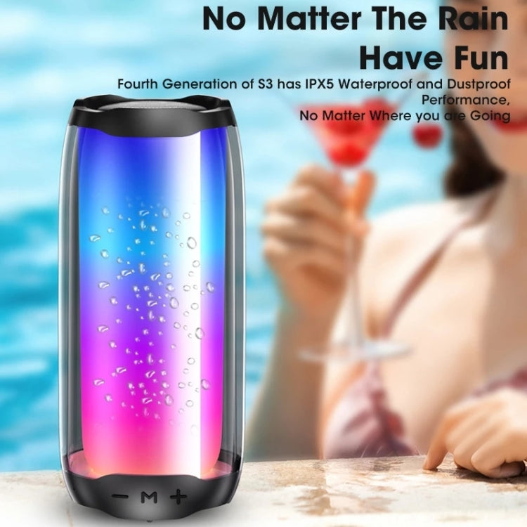 NBY 8892 LED IPX5 Waterproof Portable Wireless Bluetooth Speaker(White) - HoMEdemic™ 