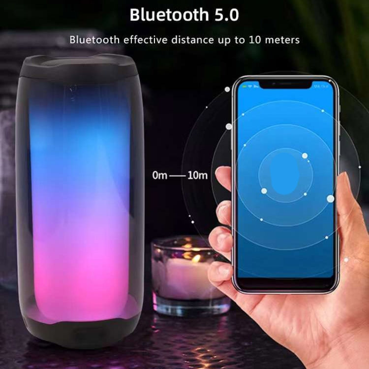 NBY 8892 LED IPX5 Waterproof Portable Wireless Bluetooth Speaker(White) - HoMEdemic™ 