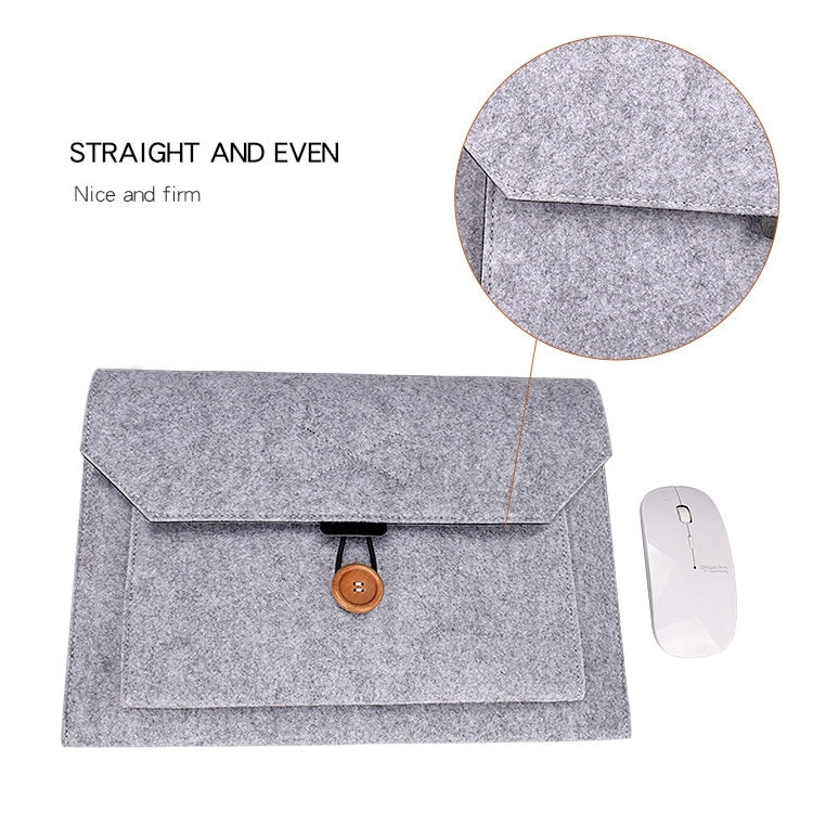 ND06 Multi-purpose Felt Button Laptop Inner Bag for 12.5 inch Laptop, 12.5 inch - HoMEdemic™ 