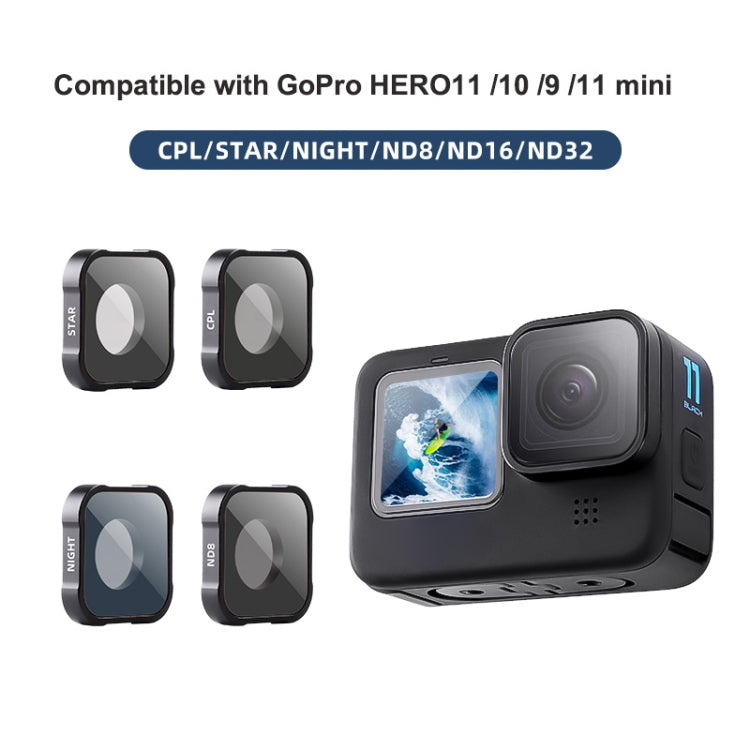 ND32 Filter Action Camera Lens Filter For GoPro Hero11 Black / Hero11 Black mini / HERO10 Black / HERO9 Black - HoMEdemic™ 