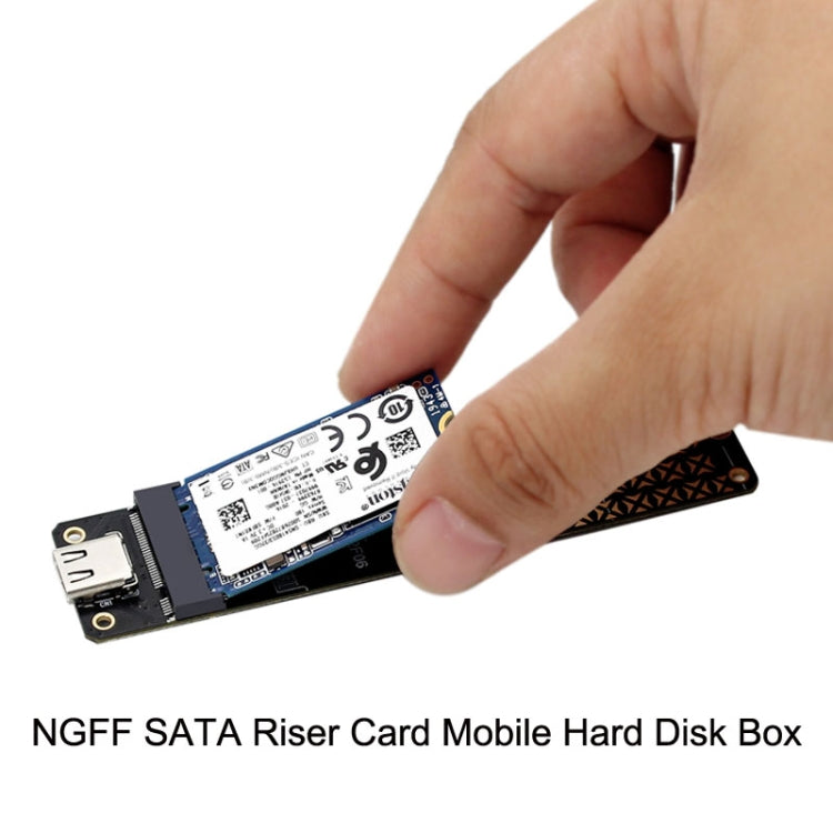 NGFF M.2 Bkey SATA Hard Disk SSD To USB3.1 Type-C / USB-C Expansion Card Conversion Board(Black) - HoMEdemic™ 