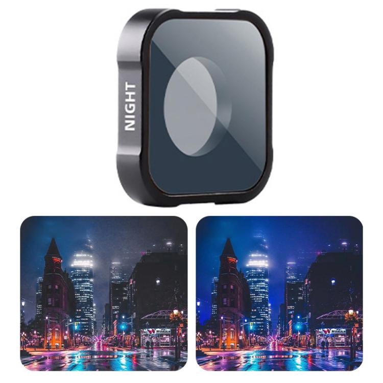 NIGHT Filter Action Camera Lens Filter For GoPro Hero11 Black / Hero11 Black mini / HERO10 Black / HERO9 Black - HoMEdemic™ 
