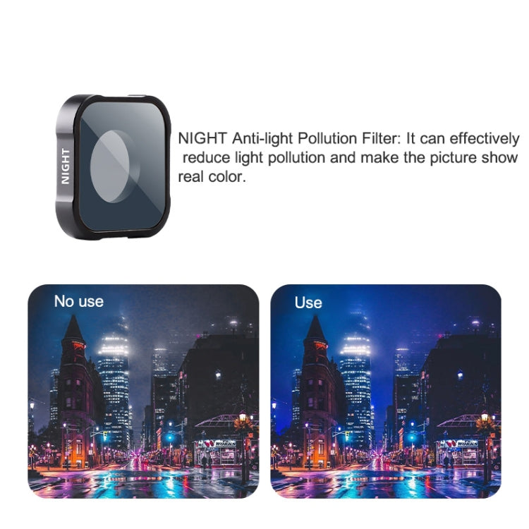 NIGHT Filter Action Camera Lens Filter For GoPro Hero11 Black / Hero11 Black mini / HERO10 Black / HERO9 Black - HoMEdemic™ 
