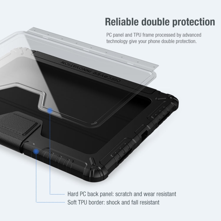 NILLKIN Armoured Pro Flip Cover Leather Case With Stand & Pen Slot & Sleep Function For iPad Air 2022 / 2020 10.9 / Air 4 / Pro 11 inch (2020) - HoMEdemic™ 