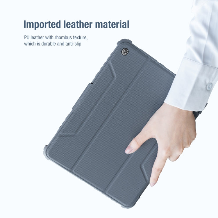 NILLKIN Armoured Pro Flip Cover Leather Case With Stand & Pen Slot & Sleep Function For iPad Air 2022 / 2020 10.9 / Air 4 / Pro 11 inch (2020) - HoMEdemic™ 