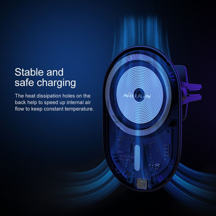NILLKIN MagRoad Magnetic Car Holder with Wireless Charging - HoMEdemic™ 