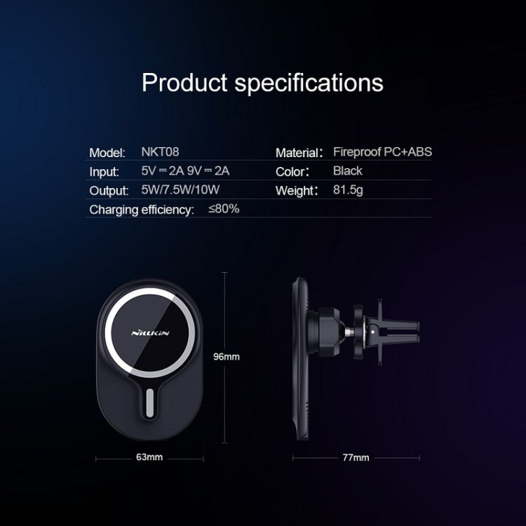 NILLKIN MagRoad Magnetic Car Holder with Wireless Charging - HoMEdemic™ 