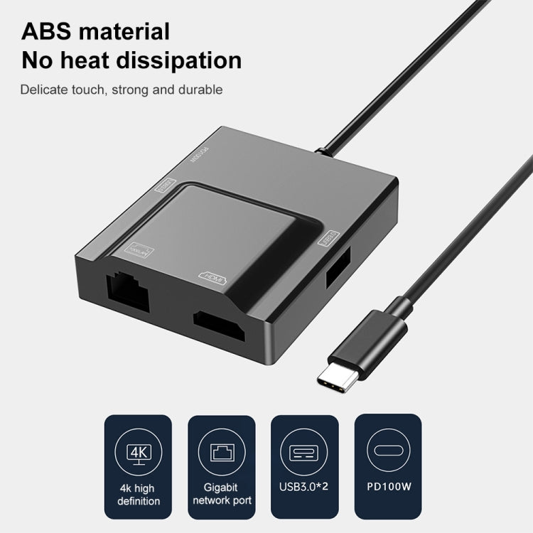 NK-3057HDMI 5 in 1 USB-C / Type-C Multifunctional Converter Docking Station HUB Adapter - HoMEdemic™ 