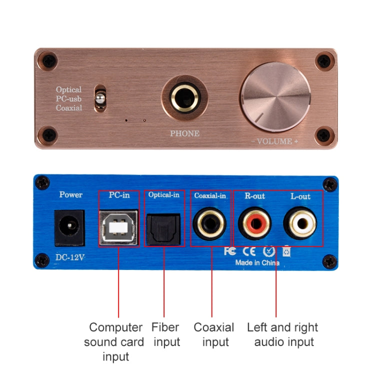 NK-P90 Audio DAC Decoder Fiber Coax Digital Audio Amplifier - HoMEdemic™ 