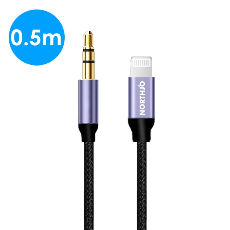 NORTHJO LTM03 8 Pin to 3.5mm Audio AUX Jack Cable, Length:0.5m - HoMEdemic™ 