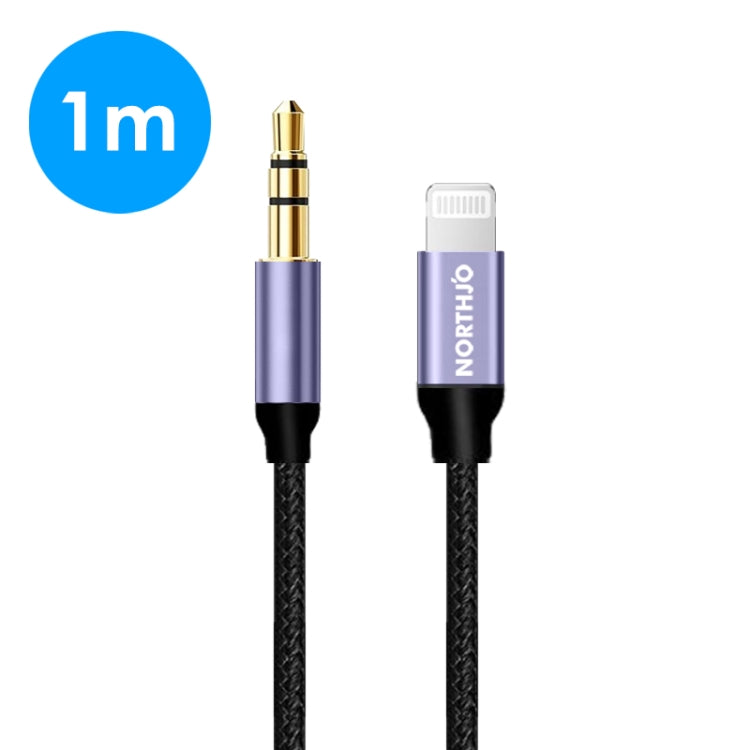 NORTHJO LTM03 8 Pin to 3.5mm Audio AUX Jack Cable, Length:1m - HoMEdemic™ 