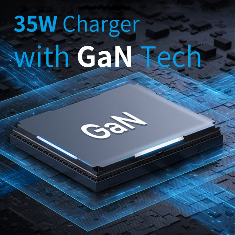 NORTHJO NOGAN3502 GaN PD PPS 35W Dual USB-C / Type-CWall Fast Charger, Plug Type:EU Plug(White) - HoMEdemic™ 