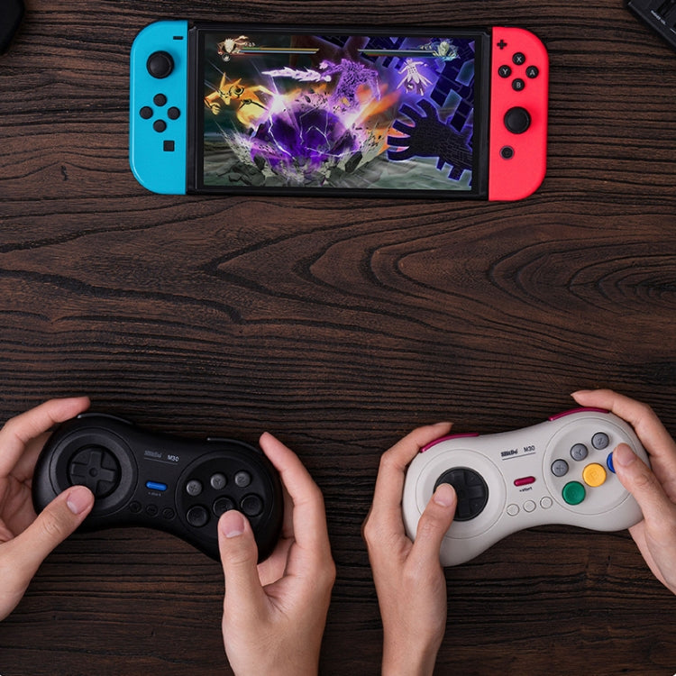 8BitDo M30 Bluetooth Gamepad for Nintendo Switch, Mac OS, Android, Steam, Windows (White) - HoMEdemic™ 