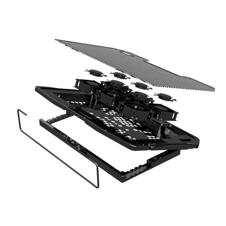 NUOXI H9 Notebook Radiator Computer Base Fan Bracket Pad(Black) - HoMEdemic™ 