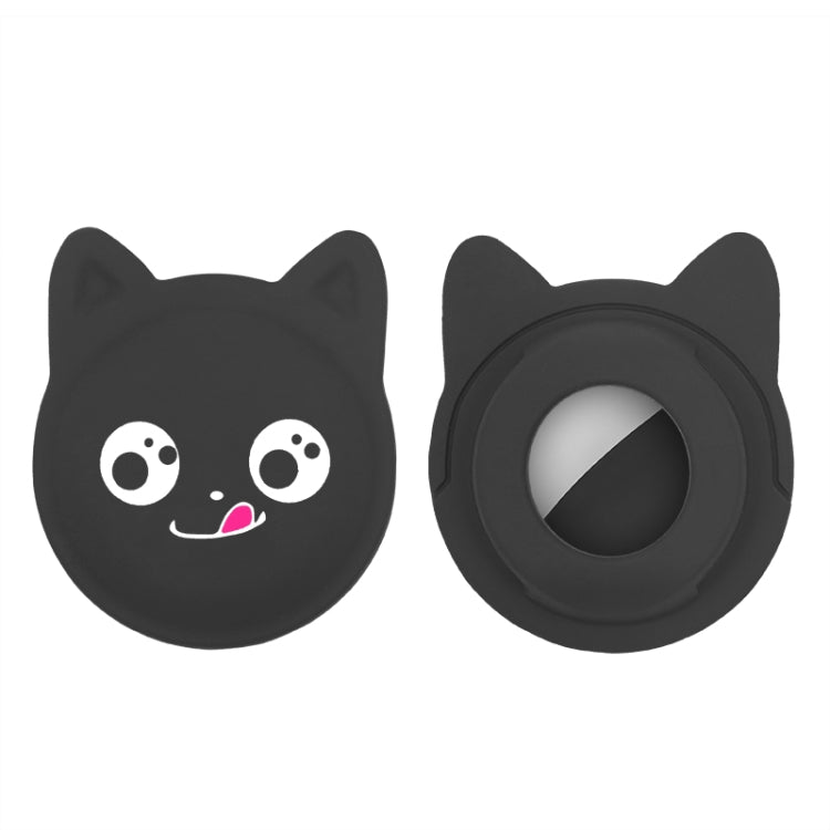 Naughty Smile Cute Cartoon Pet Collar Anti-lost Tracker Silicone Case For AirTag 2nd Gen / AirTag 1st Gen(Black) - HoMEdemic™ 