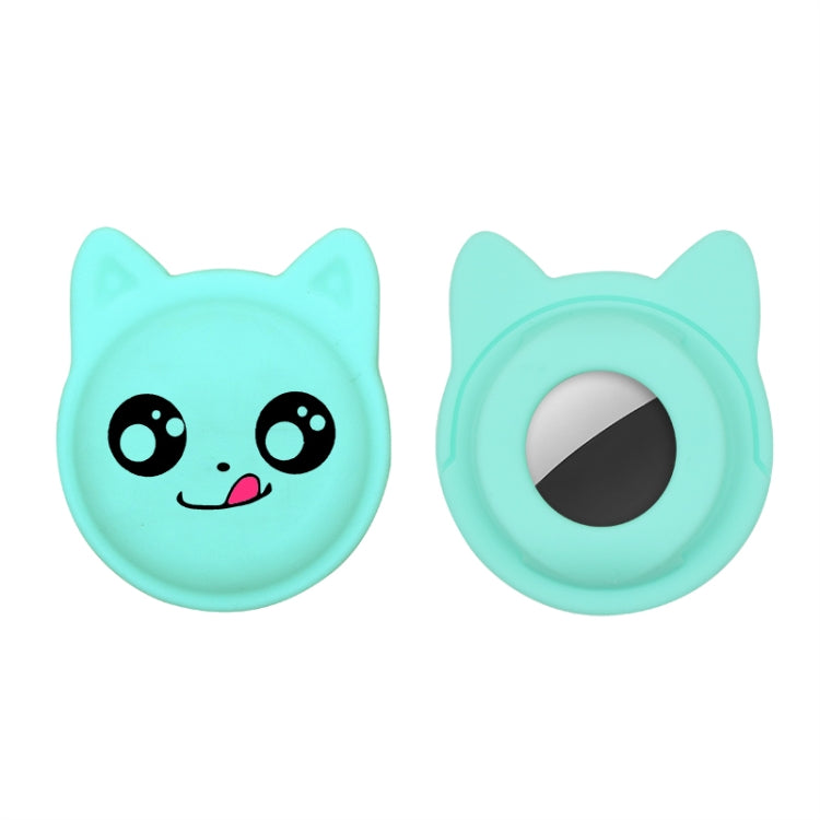 Naughty Smile Cute Cartoon Pet Collar Anti-lost Tracker Silicone Case For AirTag 2nd Gen / AirTag 1st Gen(Mint Green) - HoMEdemic™ 