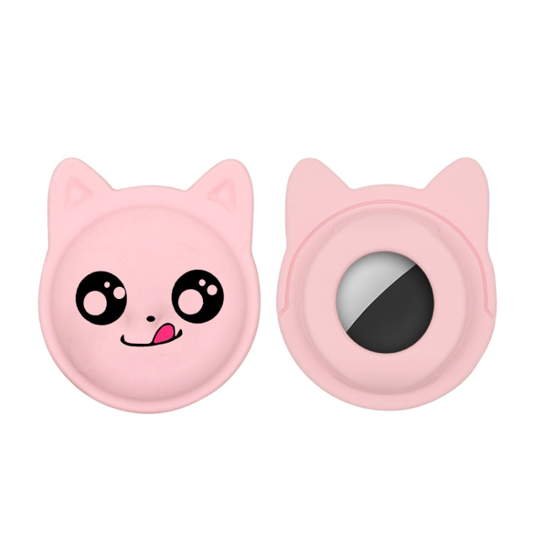 Naughty Smile Cute Cartoon Pet Collar Anti-lost Tracker Silicone Case For AirTag 2nd Gen / AirTag 1st Gen(Pink) - HoMEdemic™ 