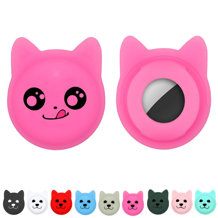 Naughty Smile Cute Cartoon Pet Collar Anti-lost Tracker Silicone Case For AirTag 2nd Gen / AirTag 1st Gen(Red) - HoMEdemic™ 