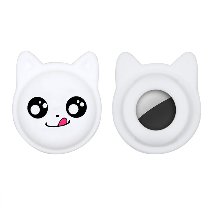 Naughty Smile Cute Cartoon Pet Collar Anti-lost Tracker Silicone Case For AirTag 2nd Gen / AirTag 1st Gen(White) - HoMEdemic™ 