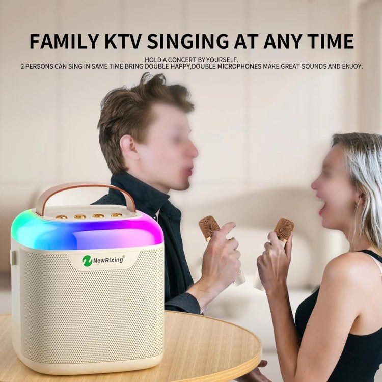 New RiXing NR8805 TWS Portable Smart Bluetooth Speaker with RGB Lighting(Black) - HoMEdemic™ 