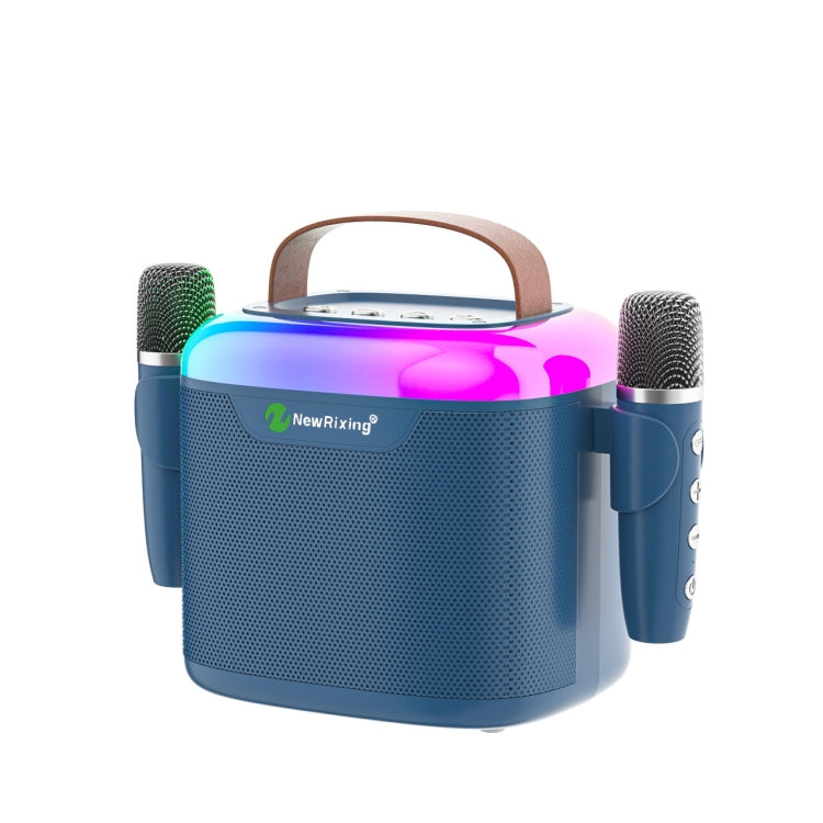 New RiXing NR8805 TWS Portable Smart Bluetooth Speaker with RGB Lighting(Blue) - HoMEdemic™ 