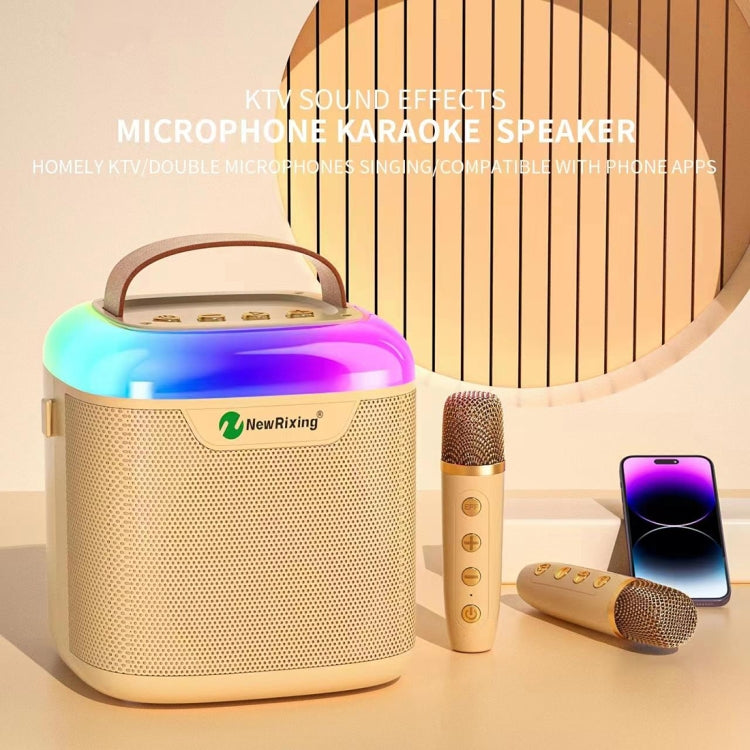 New RiXing NR8805 TWS Portable Smart Bluetooth Speaker with RGB Lighting(Blue) - HoMEdemic™ 