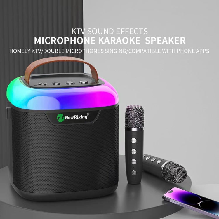 New RiXing NR8805 TWS Portable Smart Bluetooth Speaker with RGB Lighting(White) - HoMEdemic™ 