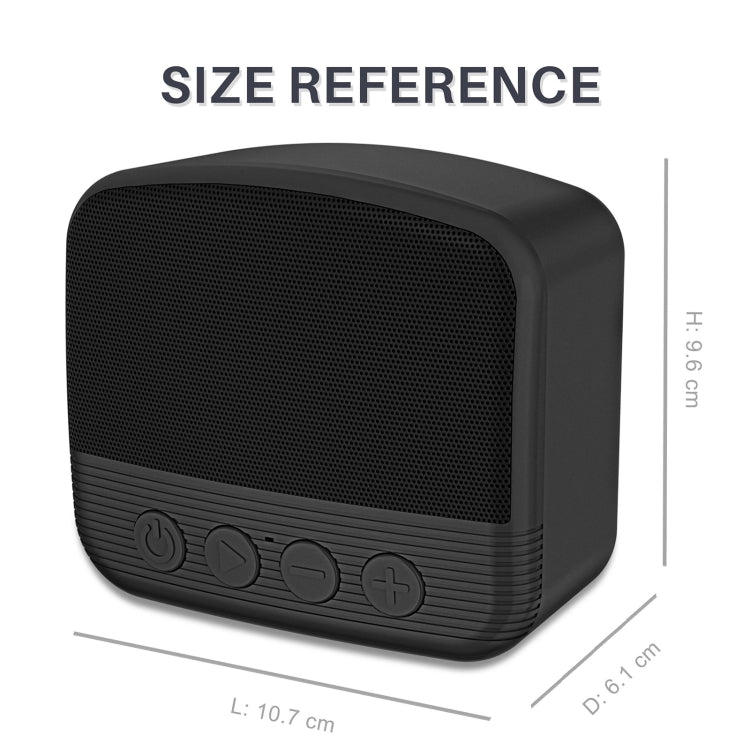New Rixing NR-101 Mini TWS Bluetooth Speaker(Black) - HoMEdemic™ 