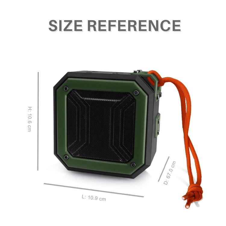 New Rixing NR-103 Mini TWS Bluetooth Speaker with Lanyard(Green) - HoMEdemic™ 