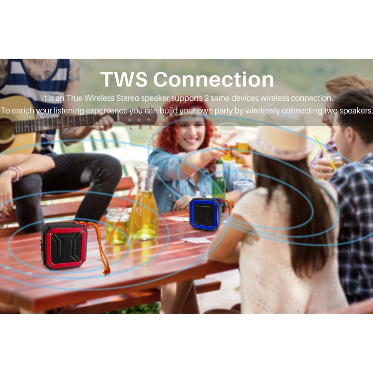 New Rixing NR-103 Mini TWS Bluetooth Speaker with Lanyard(Green) - HoMEdemic™ 