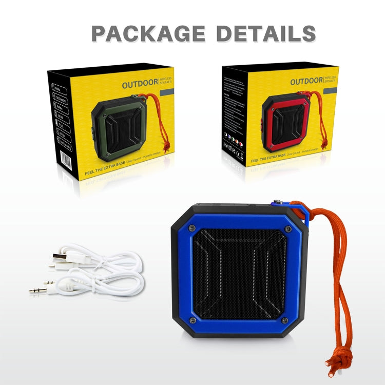 New Rixing NR-103 Mini TWS Bluetooth Speaker with Lanyard(Green) - HoMEdemic™ 