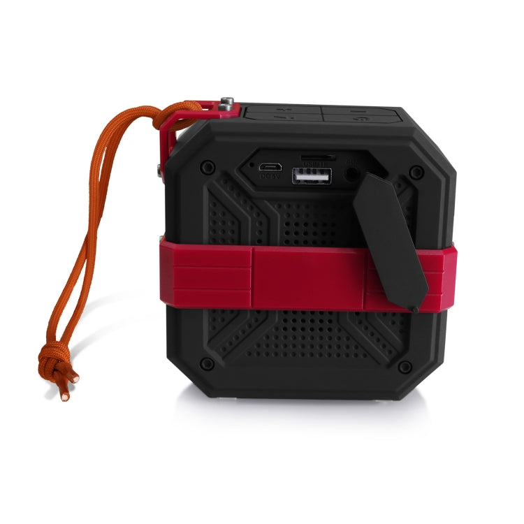 New Rixing NR-103 Mini TWS Bluetooth Speaker with Lanyard(Red) - HoMEdemic™ 