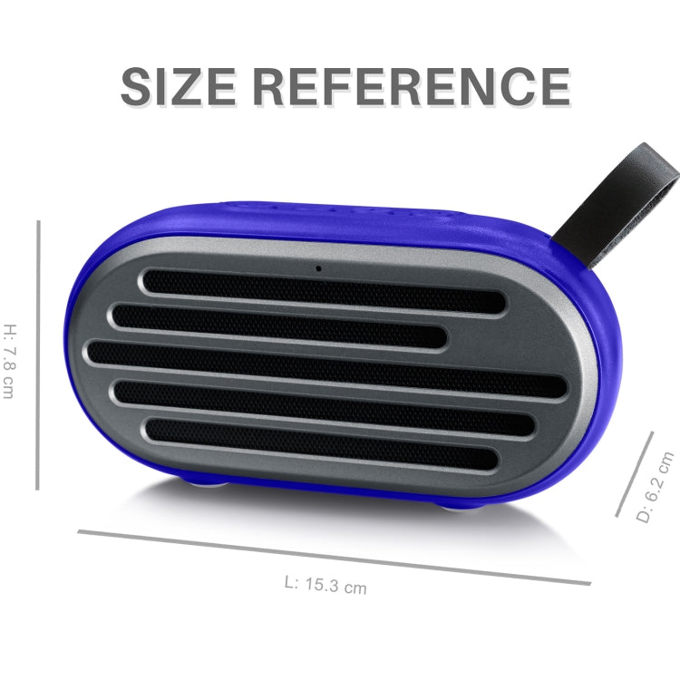 New Rixing NR-105 Mini TWS Metal Bluetooth Speaker Support Hands-free Call / FM(Black) - HoMEdemic™ 