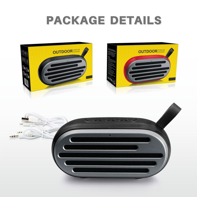 New Rixing NR-105 Mini TWS Metal Bluetooth Speaker Support Hands-free Call / FM(Black) - HoMEdemic™ 